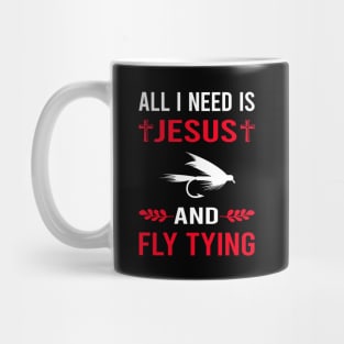 I Need Jesus And Fly Tying Mug